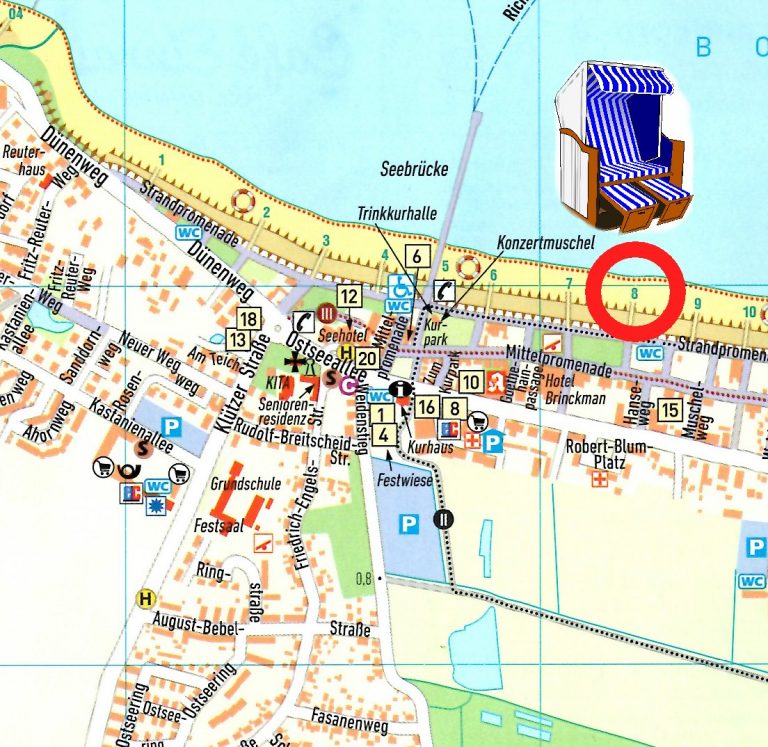Ihr Weg zu uns – Strandkorbvermietung